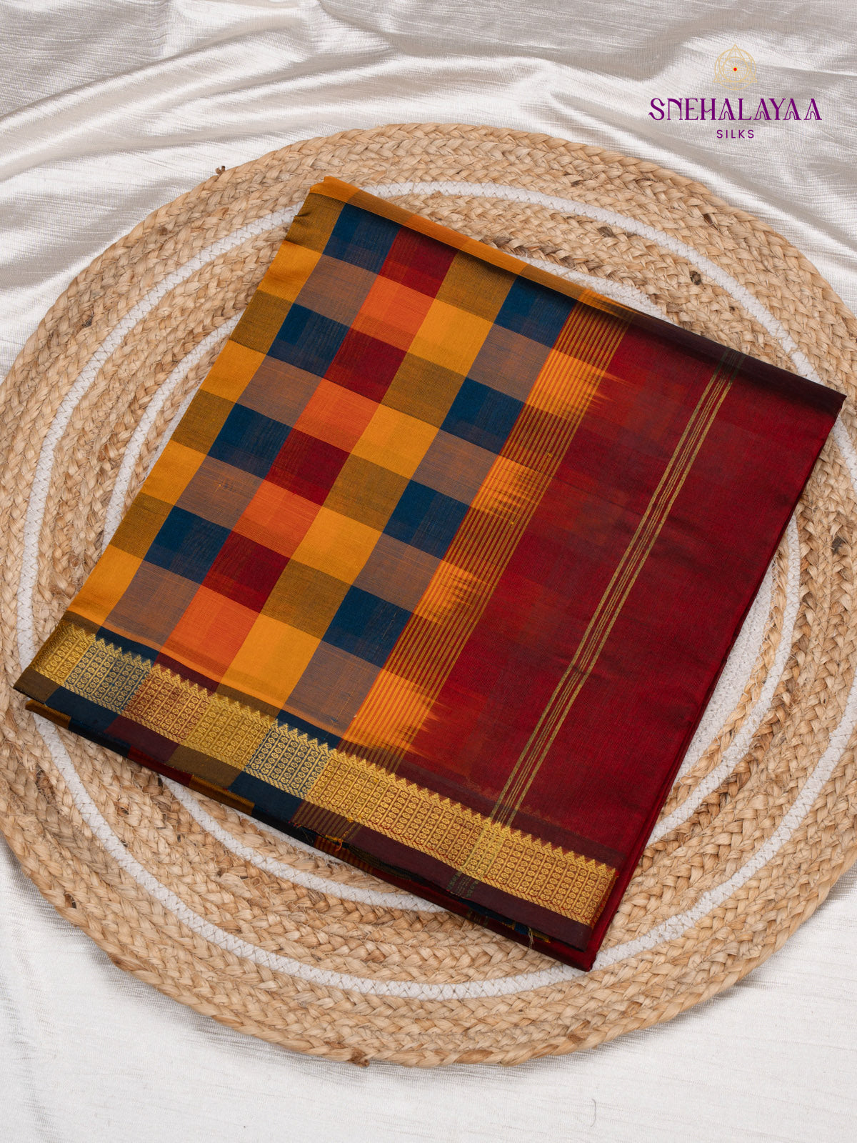 Multi Colour Kanchi Silk Cotton Saree
